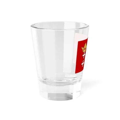Flag of the Free City of Danzig (Poland) Shot Glass 1.5oz - Go Mug Yourself