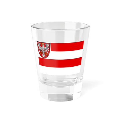 Flag of the Free City of Frankfurt (Germany) Shot Glass 1.5oz 1.5oz - Go Mug Yourself