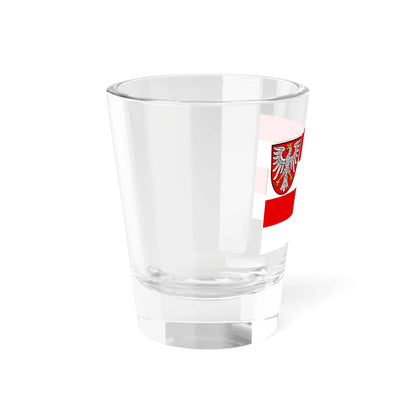 Flag of the Free City of Frankfurt (Germany) Shot Glass 1.5oz - Go Mug Yourself