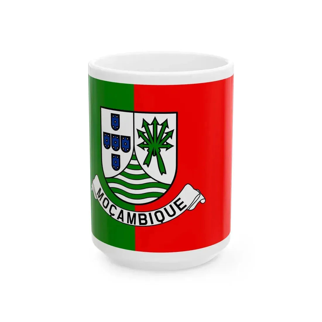 Flag of the Free Mozambique Movement (Mozambique) White Coffee Mug 15oz - Go Mug Yourself
