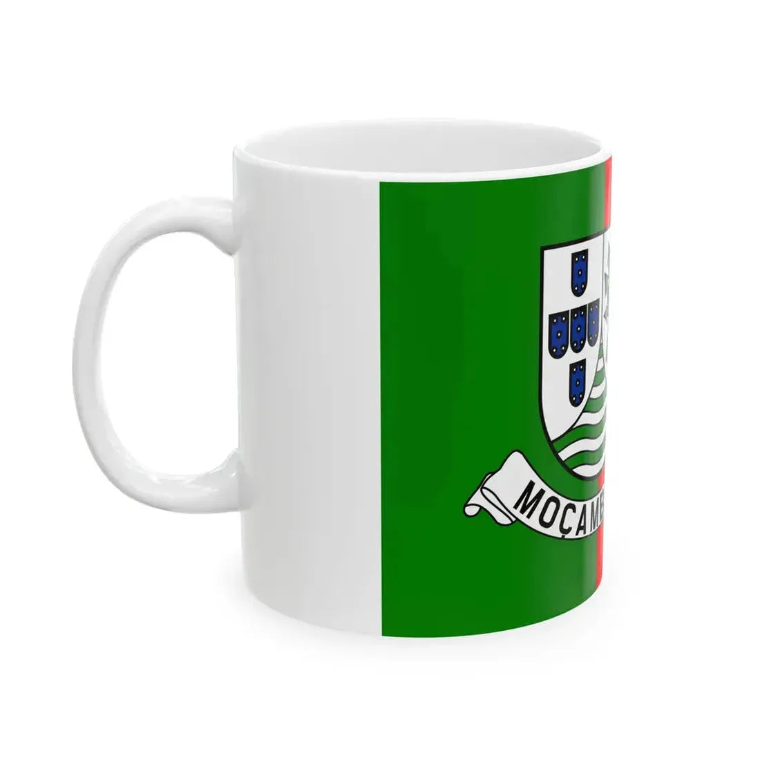 Flag of the Free Mozambique Movement (Mozambique) White Coffee Mug - Go Mug Yourself
