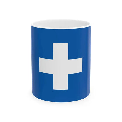 Flag of the Free State of Ikaria (Greece) White Coffee Mug 11oz - Go Mug Yourself
