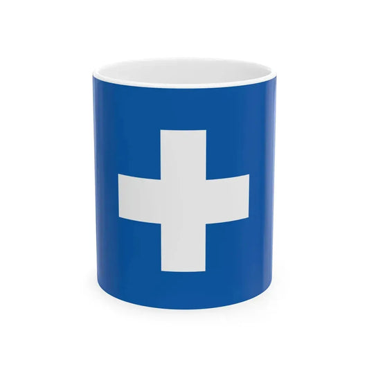 Flag of the Free State of Ikaria (Greece) White Coffee Mug 11oz - Go Mug Yourself