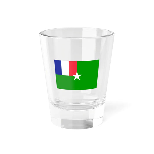 Flag of the Free State of the Counani (Brazil) Shot Glass 1.5oz 1.5oz - Go Mug Yourself