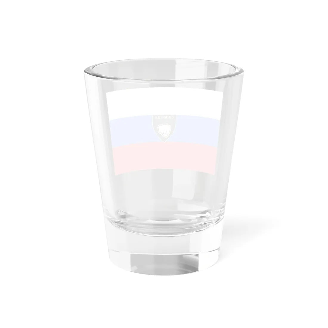 Flag of the Freedom of Russia Legion red stripe variant (Russia) Shot Glass 1.5oz - Go Mug Yourself