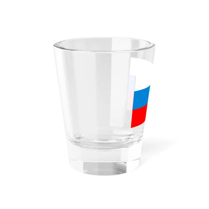 Flag of the Freedom of Russia Legion red stripe variant (Russia) Shot Glass 1.5oz - Go Mug Yourself