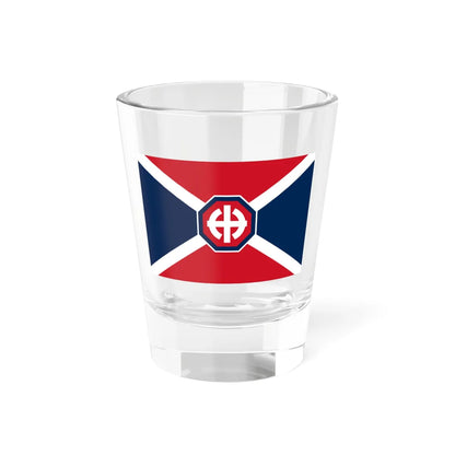 Flag of the French Popular Party Parti Populaire Français (Belgium) Shot Glass 1.5oz 1.5oz - Go Mug Yourself