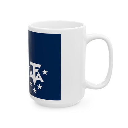 Flag of the French Southern and Antarctic Lands 2020 (France) White Coffee Mug-Go Mug Yourself
