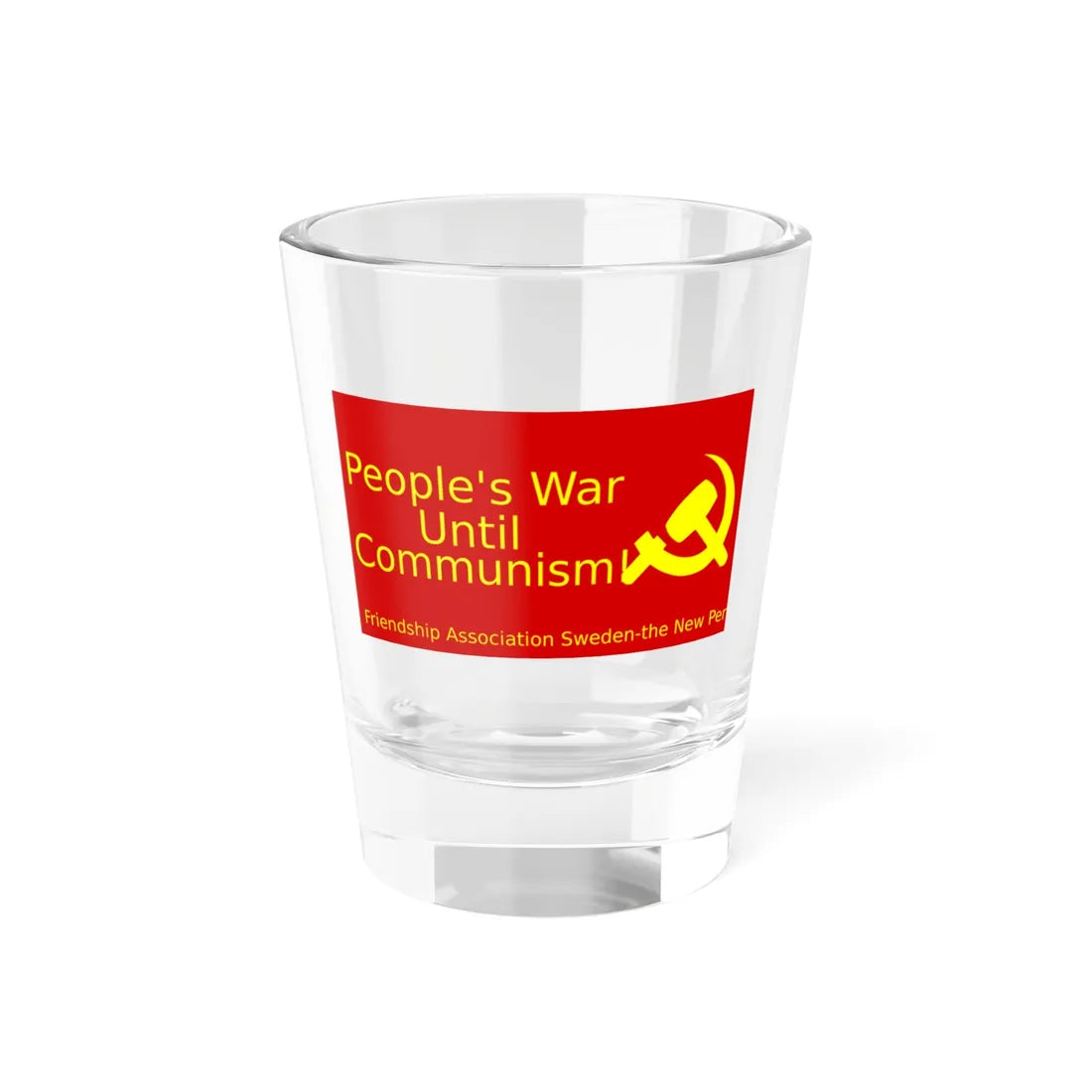 Flag of the Friendship Association Sweden - the New Peru (Sweden) Shot Glass 1.5oz 1.5oz - Go Mug Yourself