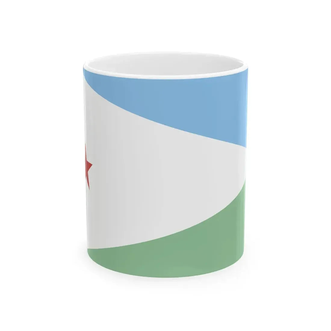 Flag of the Front for the Restoration of Unity and Democracy (Djibouti) White Coffee Mug 11oz - Go Mug Yourself
