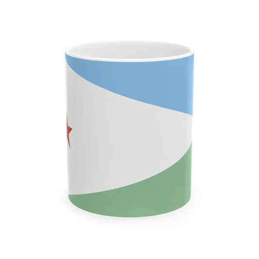Flag of the Front for the Restoration of Unity and Democracy (Djibouti) White Coffee Mug 11oz - Go Mug Yourself