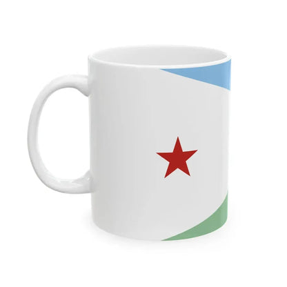 Flag of the Front for the Restoration of Unity and Democracy (Djibouti) White Coffee Mug - Go Mug Yourself