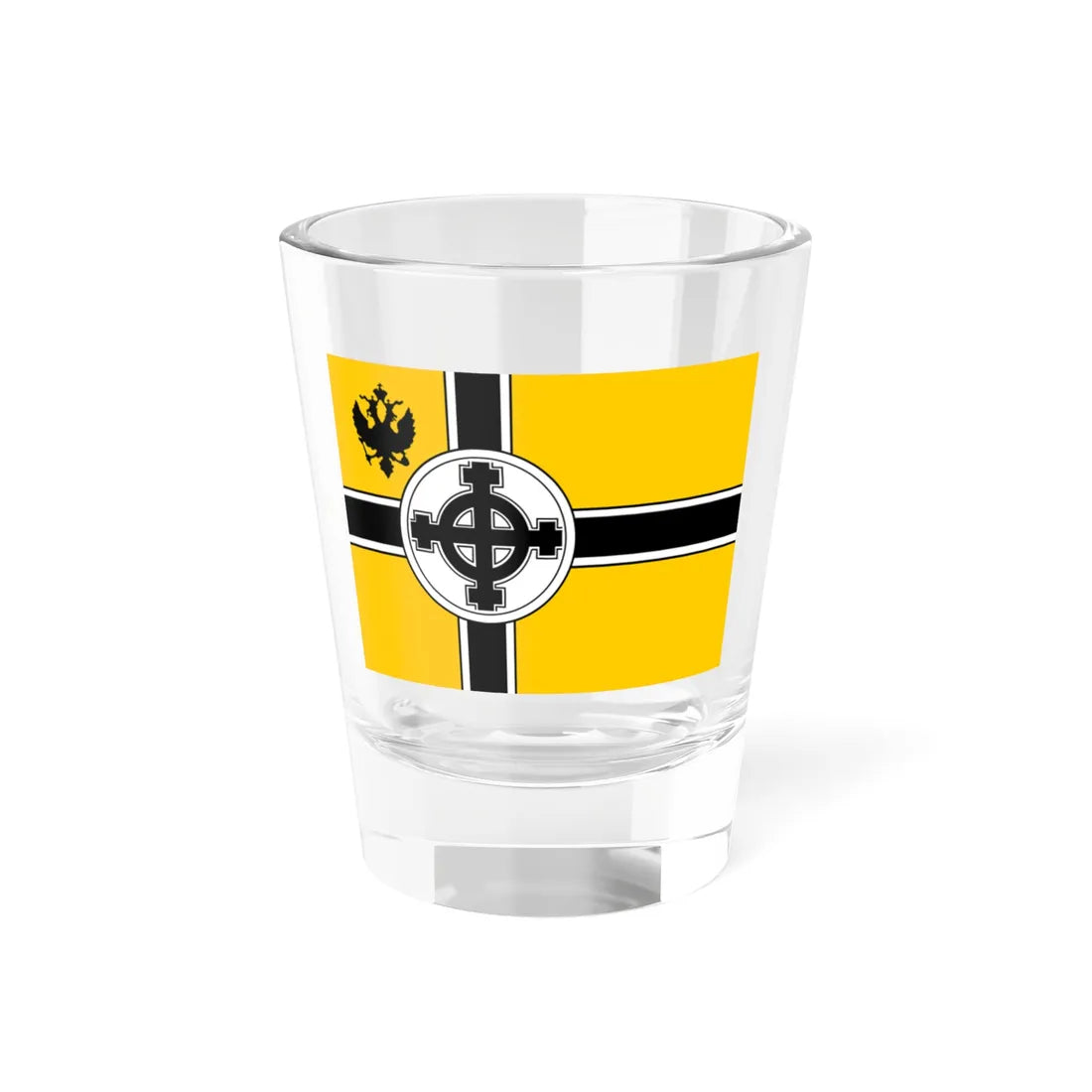 Flag of the Front of National Revolutionary Action (Russia) Shot Glass 1.5oz 1.5oz - Go Mug Yourself