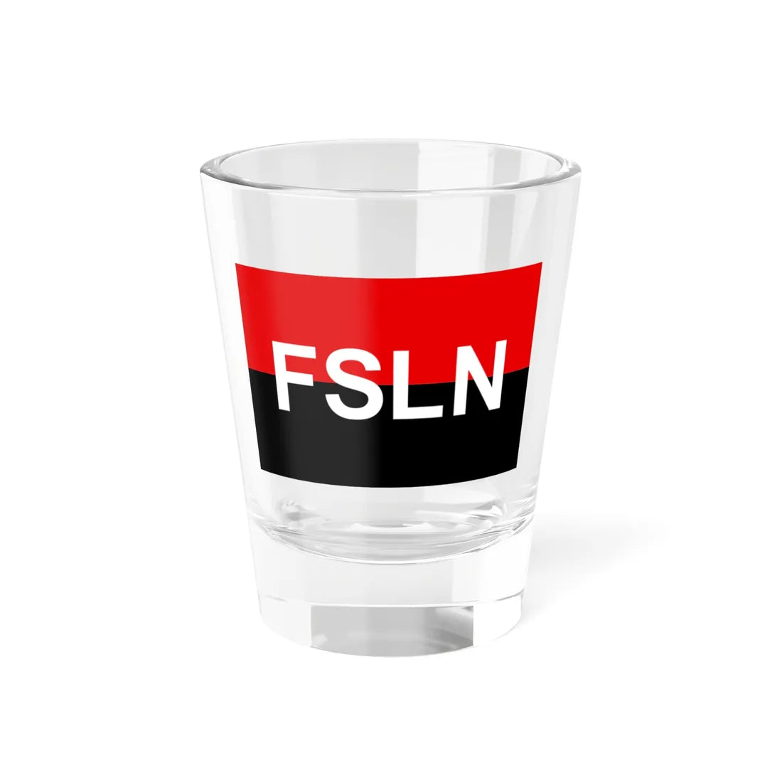 Flag of the FSLN (Nicaragua) Shot Glass 1.5oz 1.5oz - Go Mug Yourself