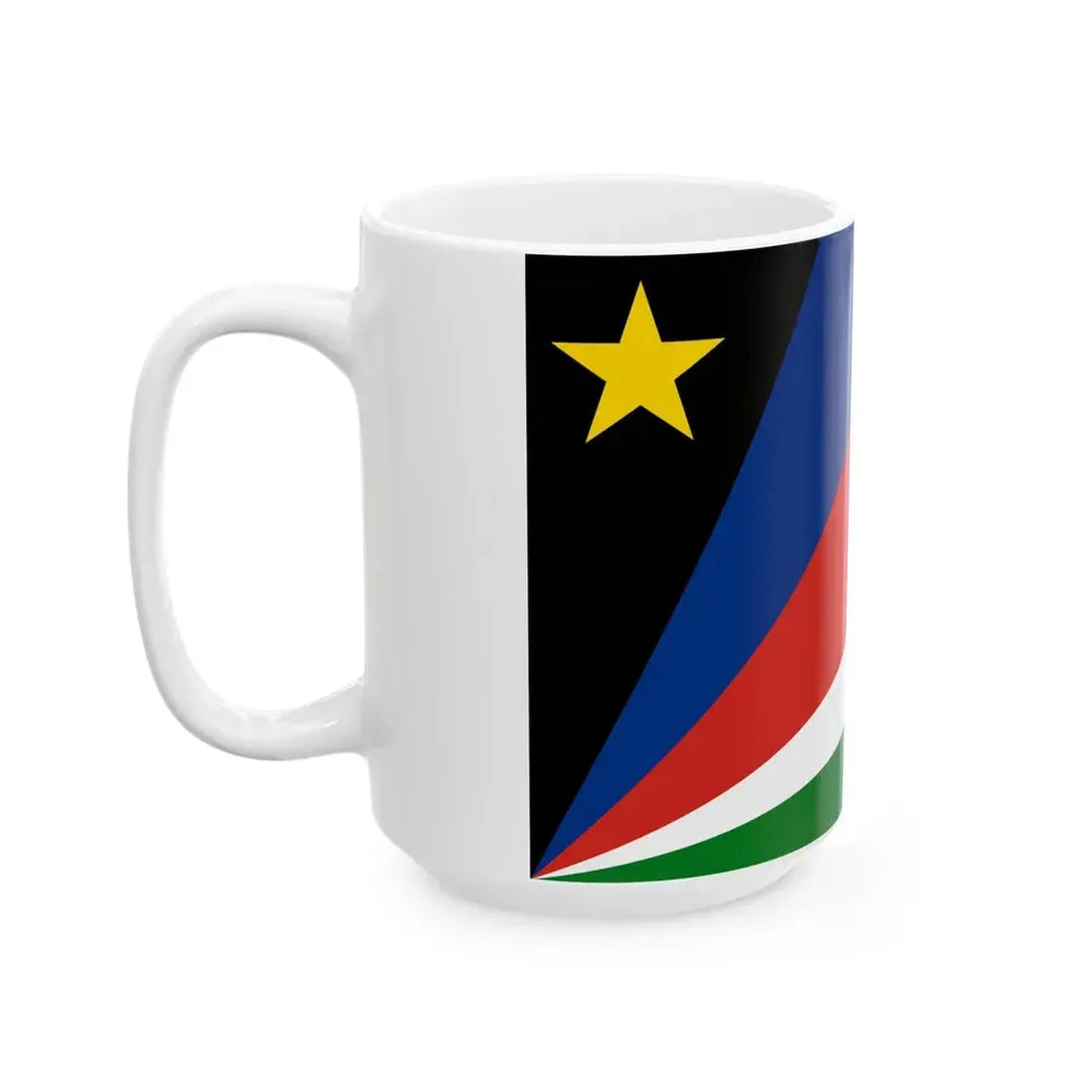Flag of the Gambela Liberation Army (Ethiopia) White Coffee Mug - Go Mug Yourself
