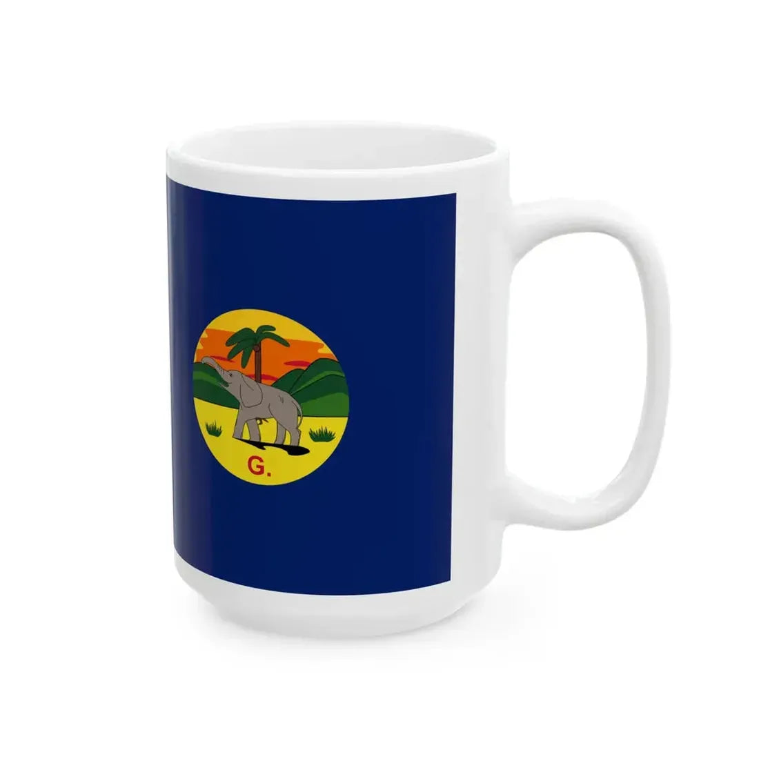 Flag of The Gambia 1889-1965 (Gambia) White Coffee Mug - Go Mug Yourself