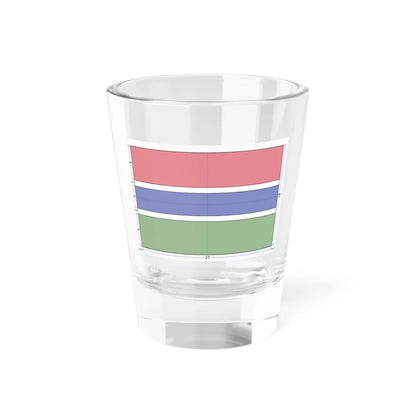 Flag of the Gambia construction sheet (Gambia) Shot Glass 1.5oz 1.5oz - Go Mug Yourself