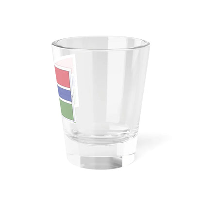 Flag of the Gambia construction sheet (Gambia) Shot Glass 1.5oz - Go Mug Yourself