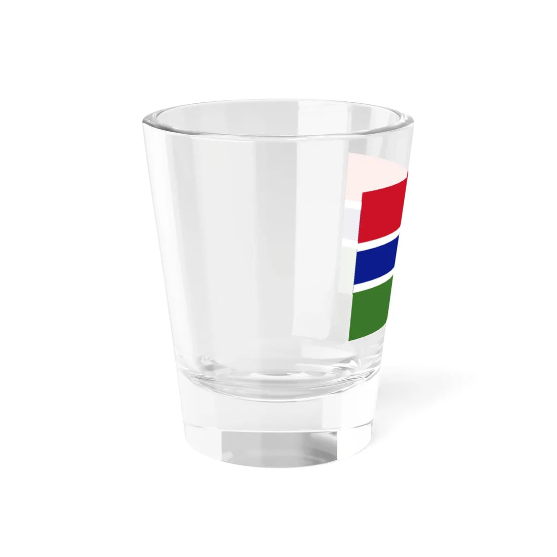Flag of The Gambia (Gambia) Shot Glass 1.5oz - Go Mug Yourself
