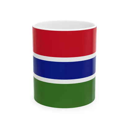 Flag of The Gambia (Gambia) White Coffee Mug 11oz - Go Mug Yourself
