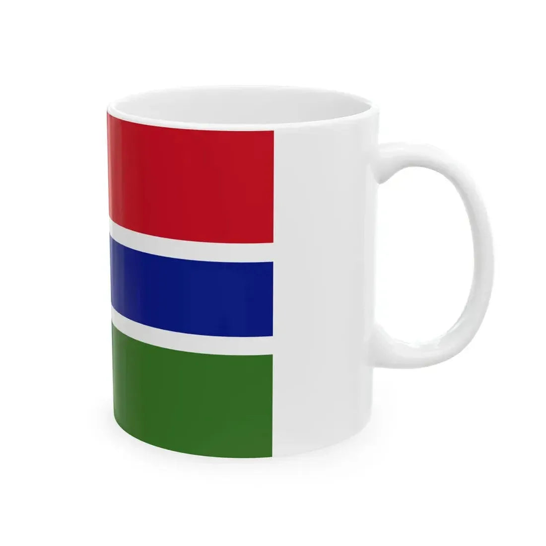 Flag of The Gambia (Gambia) White Coffee Mug - Go Mug Yourself