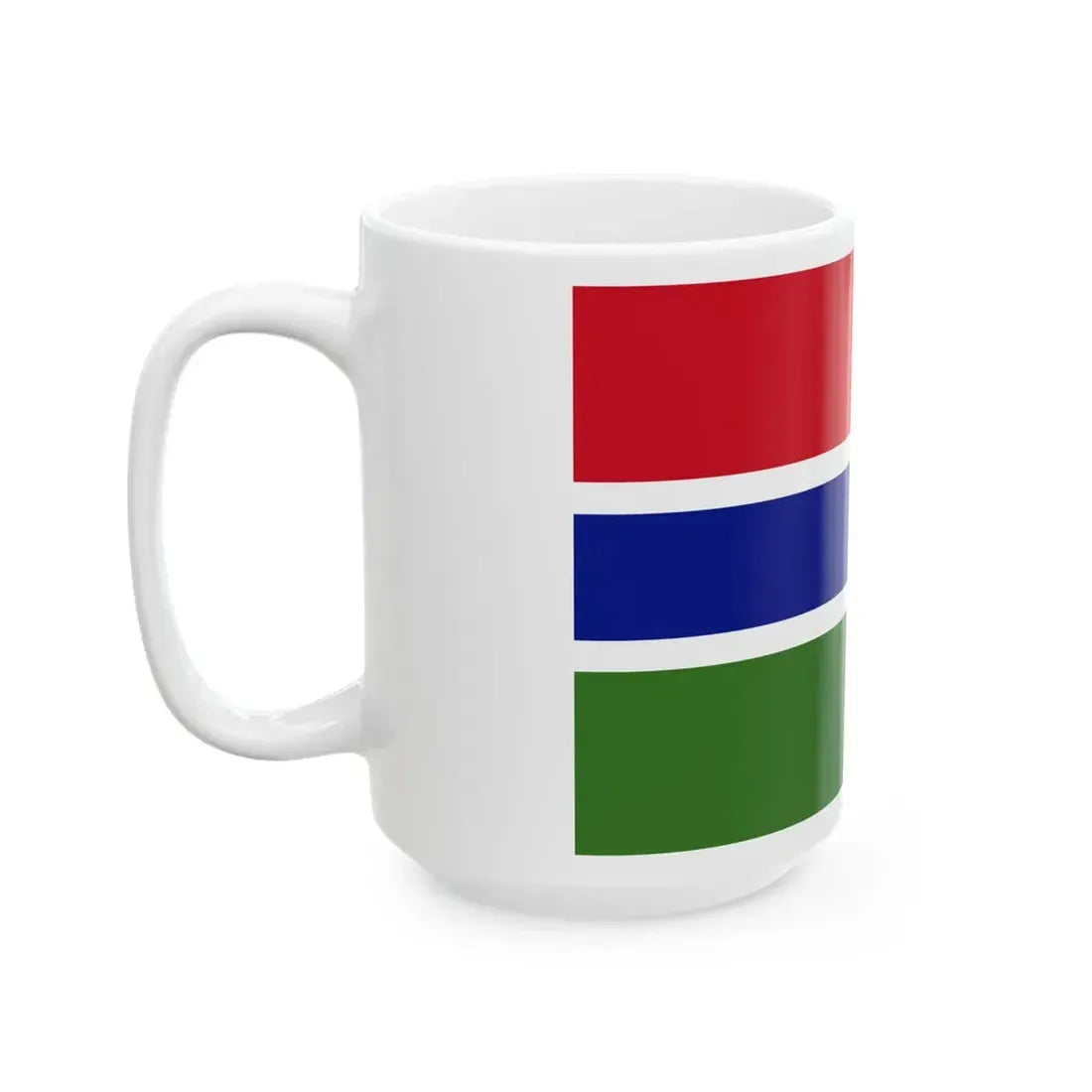 Flag of The Gambia (Gambia) White Coffee Mug - Go Mug Yourself