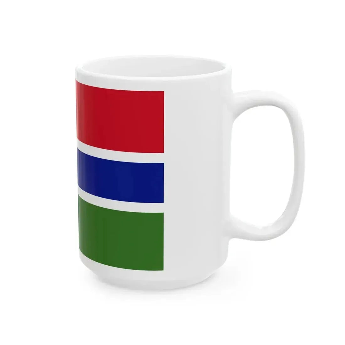 Flag of The Gambia (Gambia) White Coffee Mug - Go Mug Yourself