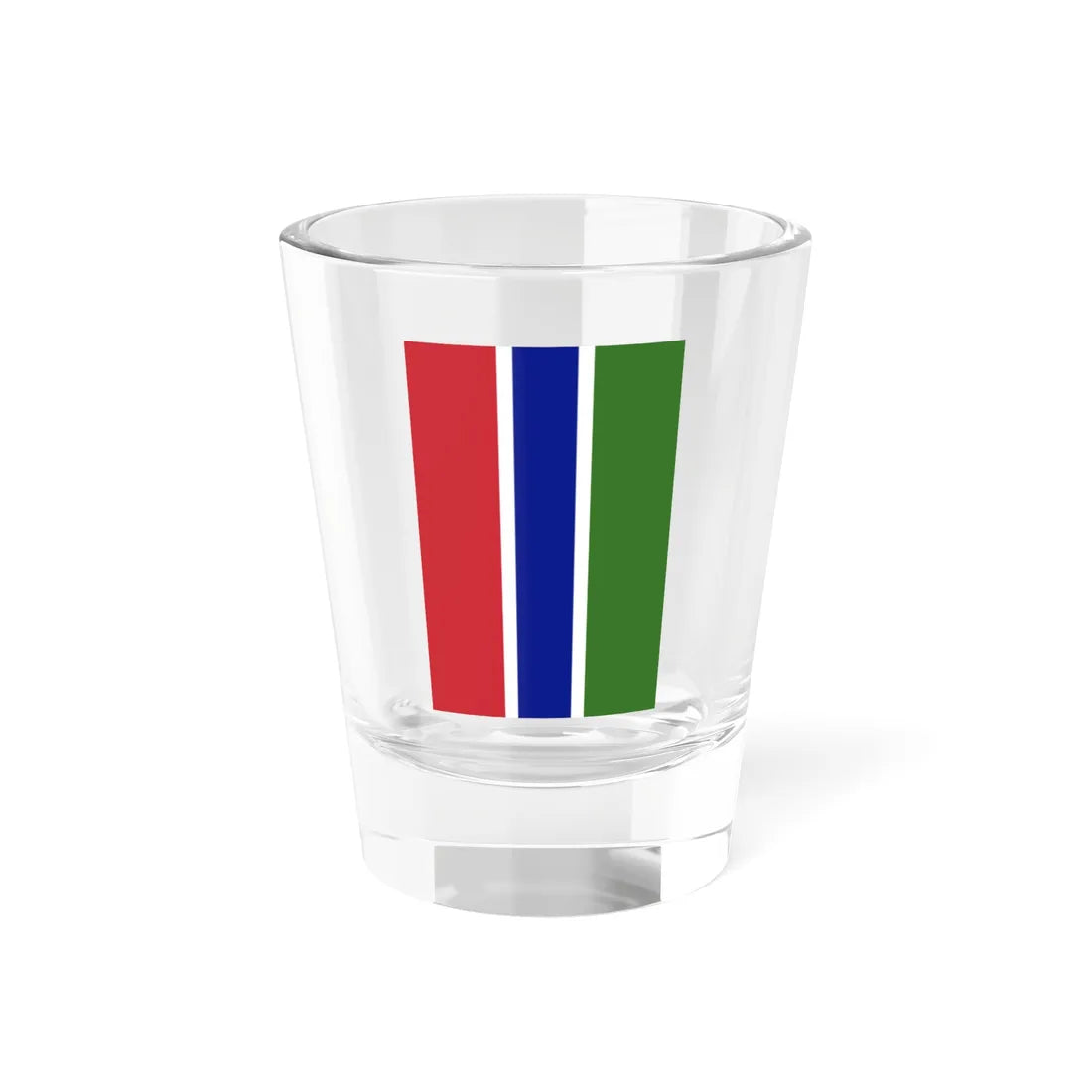 Flag of the Gambia vertical (Gambia) Shot Glass 1.5oz 1.5oz - Go Mug Yourself