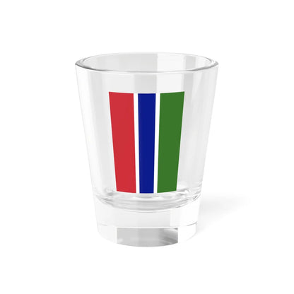 Flag of the Gambia vertical (Gambia) Shot Glass 1.5oz 1.5oz - Go Mug Yourself