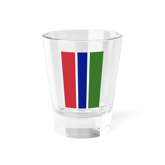 Flag of the Gambia vertical (Gambia) Shot Glass 1.5oz 1.5oz - Go Mug Yourself