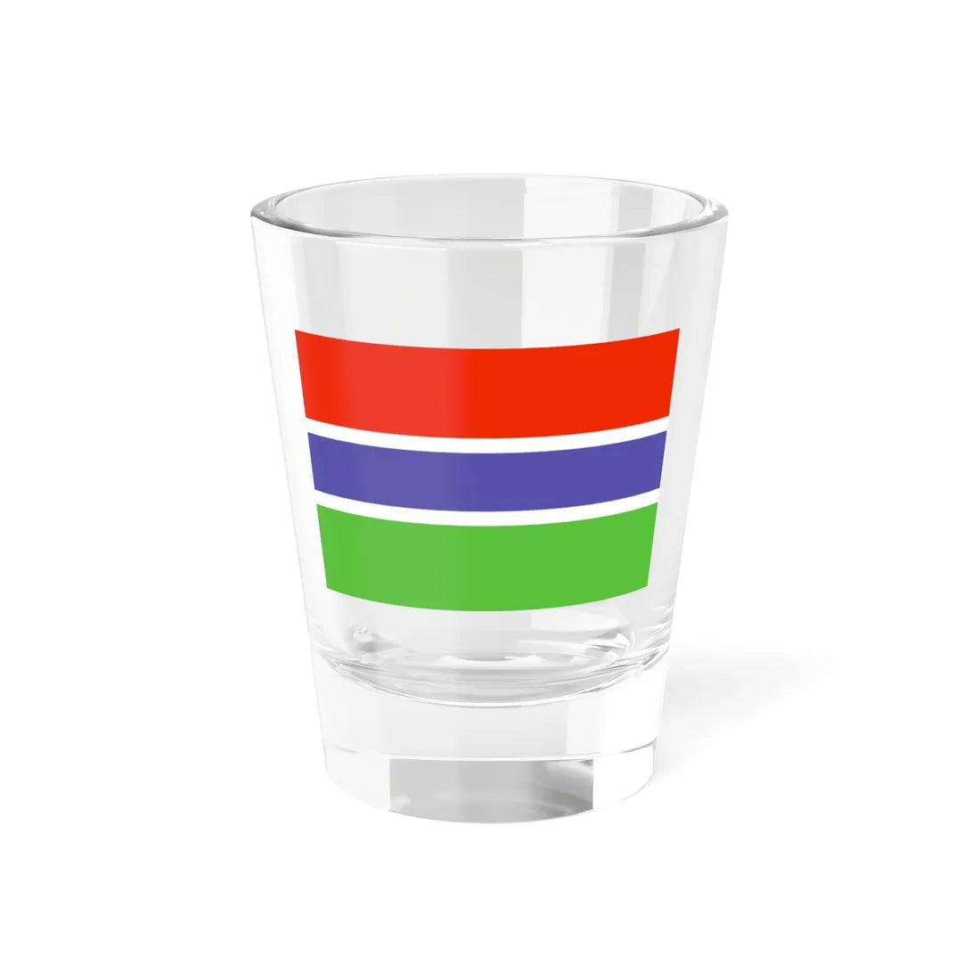 Flag of The Gambia WFB 2000 (Gambia) Shot Glass 1.5oz 1.5oz - Go Mug Yourself