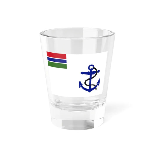 Flag of the Gambian Navy (Gambia) Shot Glass 1.5oz 1.5oz - Go Mug Yourself