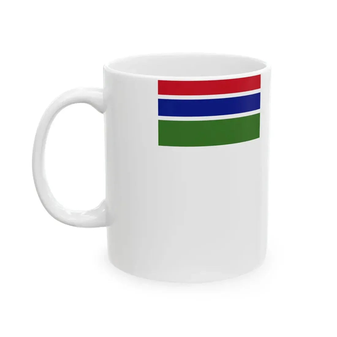 Flag of the Gambian Navy (Gambia) White Coffee Mug - Go Mug Yourself