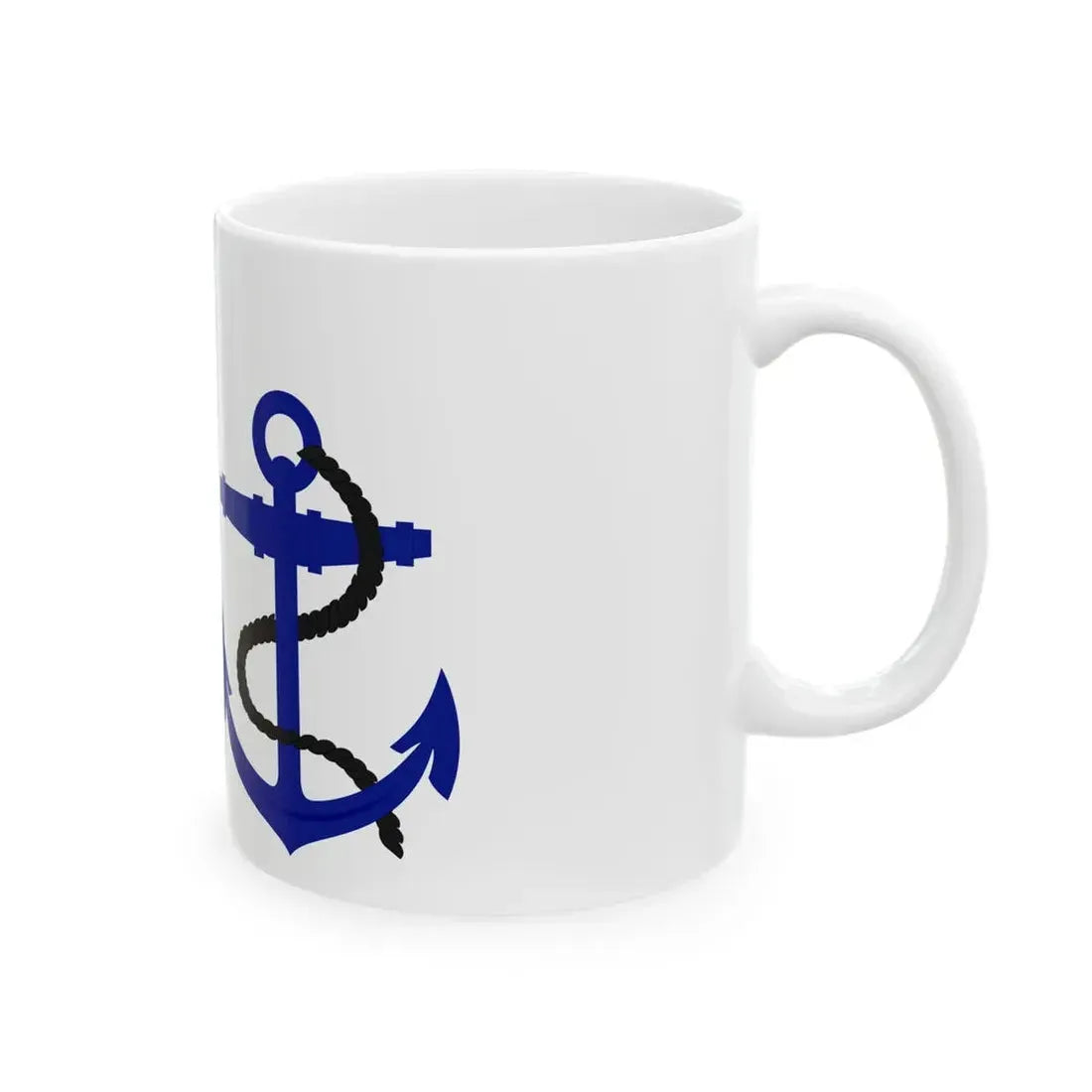Flag of the Gambian Navy (Gambia) White Coffee Mug - Go Mug Yourself