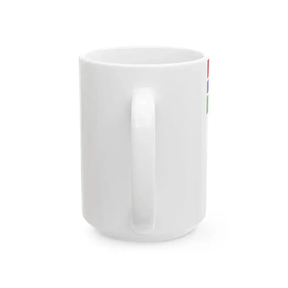 Flag of the Gambian Navy (Gambia) White Coffee Mug - Go Mug Yourself