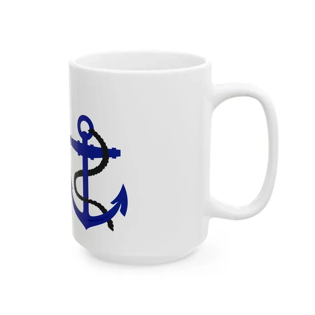 Flag of the Gambian Navy (Gambia) White Coffee Mug - Go Mug Yourself