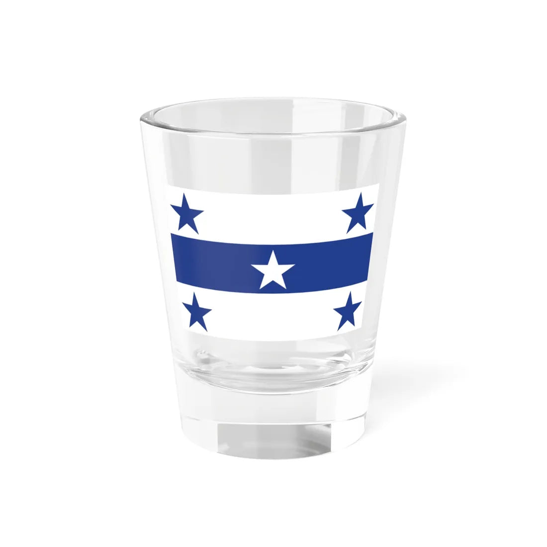 Flag of the Gambier Islands (France) Shot Glass 1.5oz 1.5oz - Go Mug Yourself