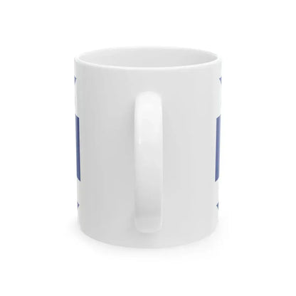Flag of the Gambier Islands (France) White Coffee Mug - Go Mug Yourself