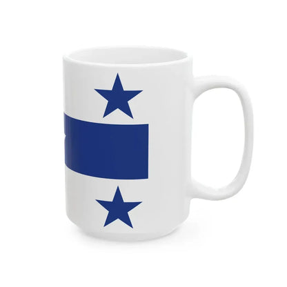 Flag of the Gambier Islands (France) White Coffee Mug - Go Mug Yourself