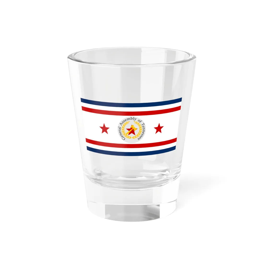 Flag of the General Assembly of Tennessee (United States) Shot Glass 1.5oz 1.5oz - Go Mug Yourself