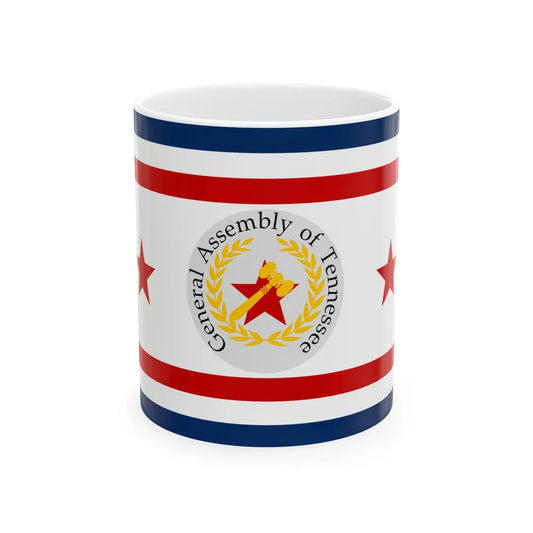 Flag of the General Assembly of Tennessee (United States) White Coffee Mug 11oz - Go Mug Yourself