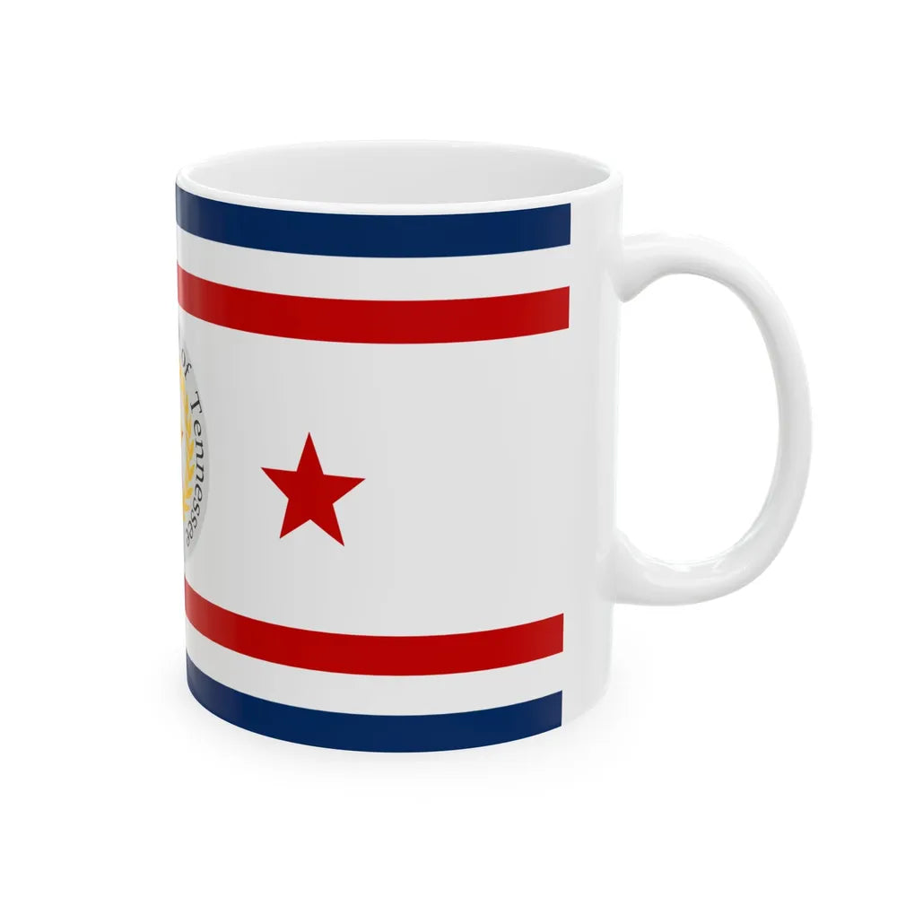 Flag of the General Assembly of Tennessee (United States) White Coffee Mug - Go Mug Yourself