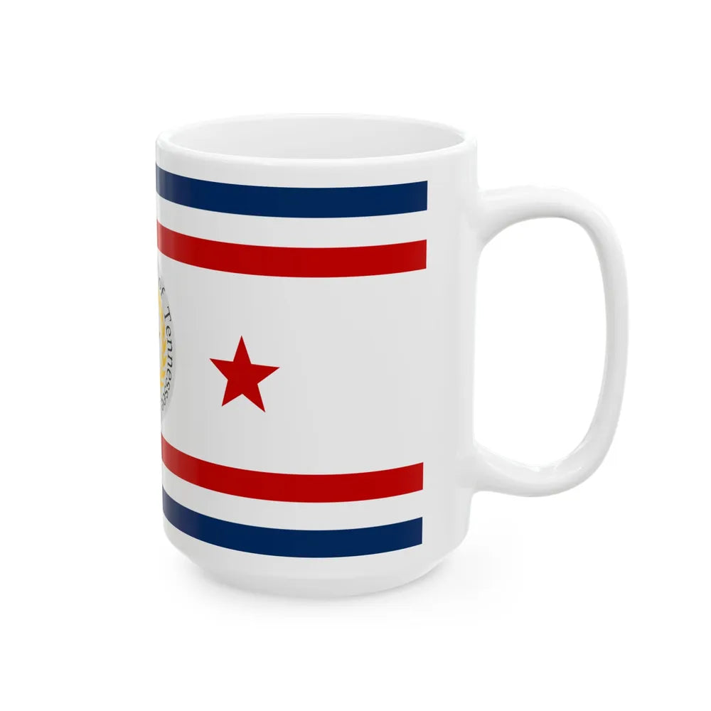 Flag of the General Assembly of Tennessee (United States) White Coffee Mug - Go Mug Yourself