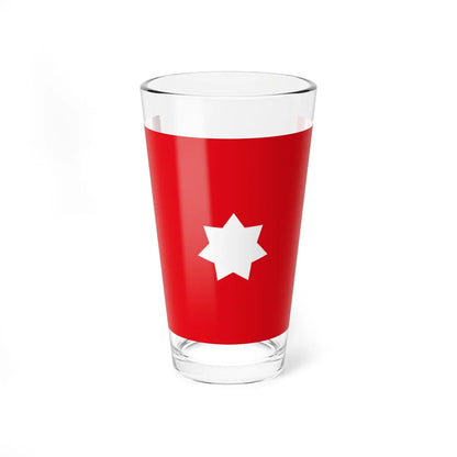 Flag of the General Inspector of the Army Kingdom of Iraq (Iraq) Pint Glass 16oz 16oz - Go Mug Yourself