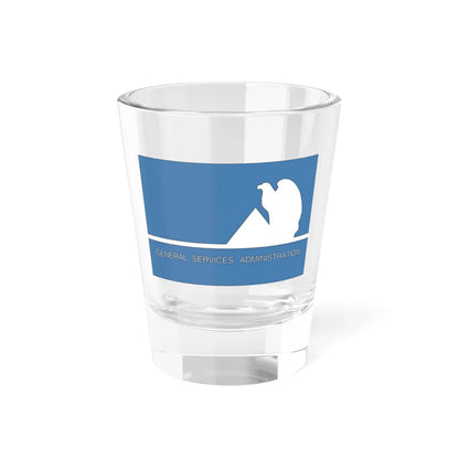 Flag of the General Services Administration 1972-1973 (United States) Shot Glass 1.5oz 1.5oz - Go Mug Yourself