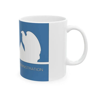 Flag of the General Services Administration 1972-1973 (United States) White Coffee Mug - Go Mug Yourself