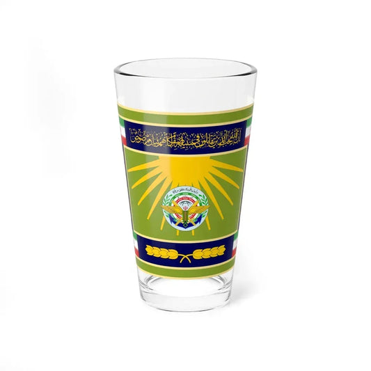Flag of the General Staff of the Armed Forces of the Islamic Republic of Iran (Iran) Pint Glass 16oz 16oz - Go Mug Yourself
