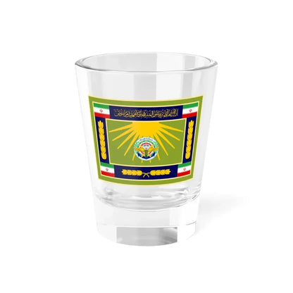 Flag of the General Staff of the Armed Forces of the Islamic Republic of Iran (Iran) Shot Glass 1.5oz 1.5oz - Go Mug Yourself