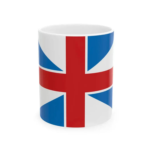 Flag of the Georgian Air Force 2004-2010 (Georgia) White Coffee Mug 11oz - Go Mug Yourself