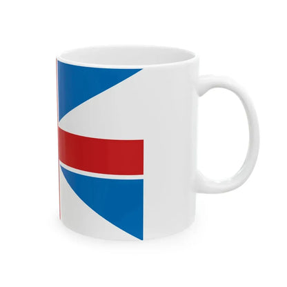 Flag of the Georgian Air Force 2004-2010 (Georgia) White Coffee Mug - Go Mug Yourself